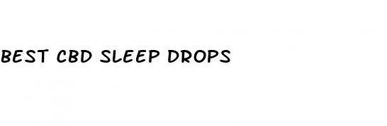 best cbd sleep drops