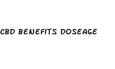 cbd benefits doseage