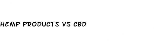 hemp products vs cbd