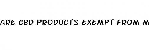 are cbd products exempt from measure 91 in oregon