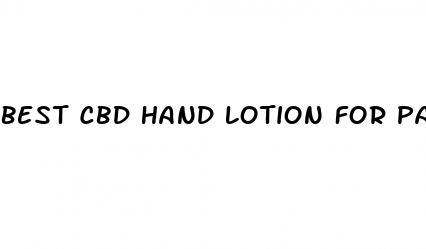 best cbd hand lotion for pain