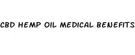 cbd hemp oil medical benefits