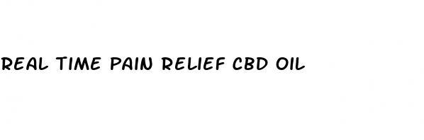 real time pain relief cbd oil