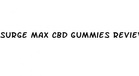 surge max cbd gummies reviews