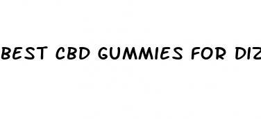 best cbd gummies for dizziness