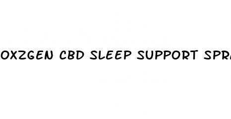 oxzgen cbd sleep support spray