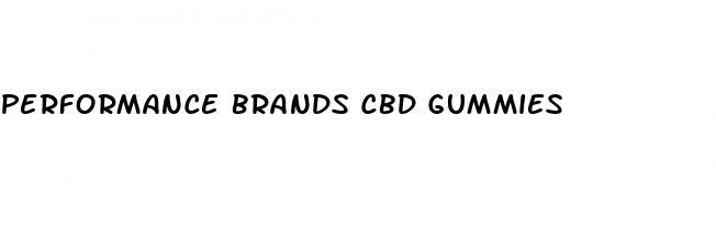 performance brands cbd gummies