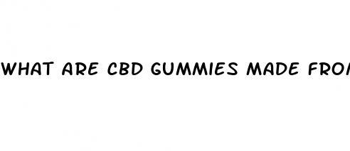 what are cbd gummies made from