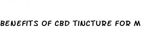 benefits of cbd tincture for ms