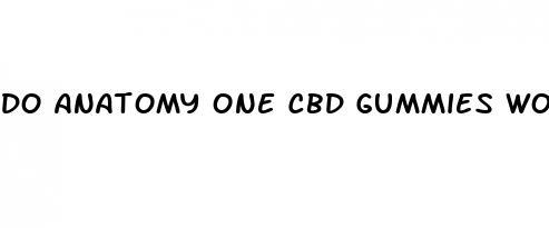 do anatomy one cbd gummies work