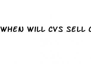 when will cvs sell cbd products