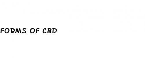 forms of cbd