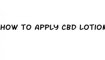 how to apply cbd lotion for pain