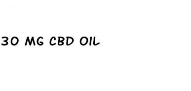 30 mg cbd oil