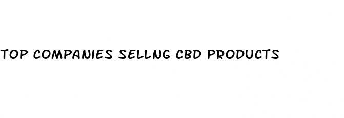 top companies sellng cbd products