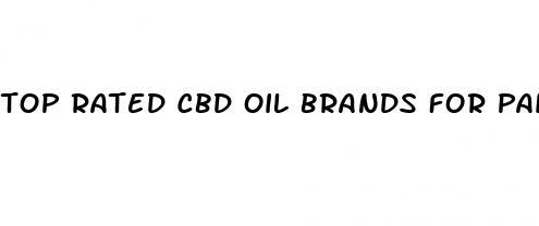 top rated cbd oil brands for pain