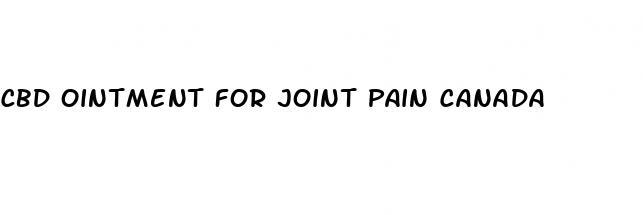 cbd ointment for joint pain canada