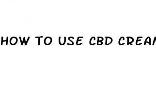 how to use cbd cream for back pain