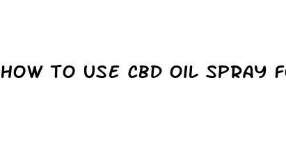 how to use cbd oil spray for sleep