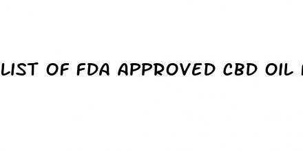 list of fda approved cbd oil for arthritis pain relief