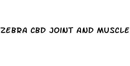 zebra cbd joint and muscle gummies