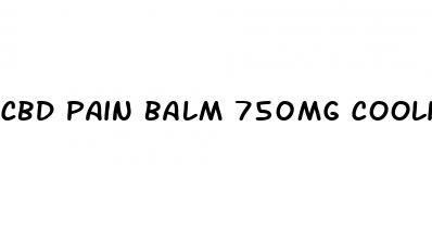 cbd pain balm 750mg cooling menthol