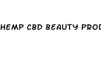 hemp cbd beauty products for stress