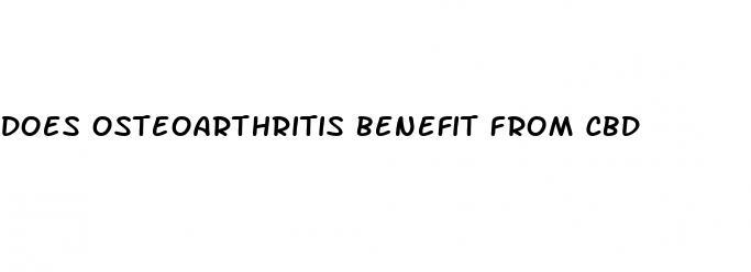 does osteoarthritis benefit from cbd