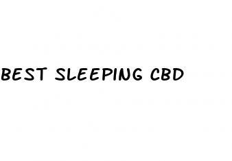 best sleeping cbd