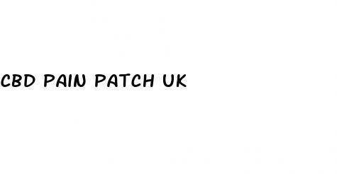 cbd pain patch uk