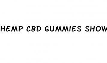 hemp cbd gummies show up on drug test