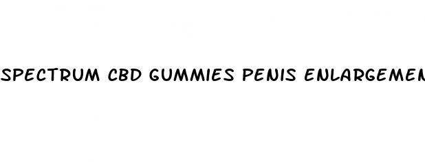 spectrum cbd gummies penis enlargement