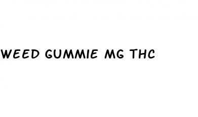 weed gummie mg thc