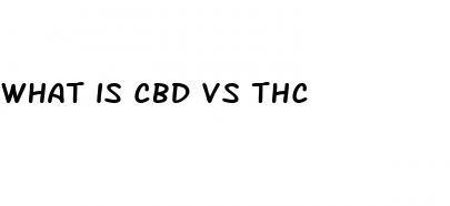 what is cbd vs thc