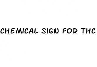 chemical sign for thc