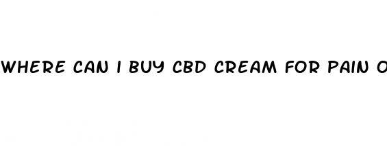 where can i buy cbd cream for pain online