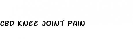 cbd knee joint pain