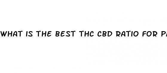 what is the best thc cbd ratio for pain