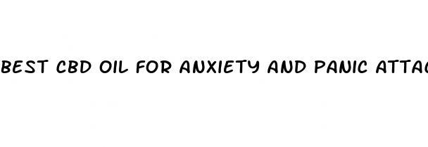 best cbd oil for anxiety and panic attacks