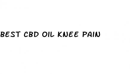 best cbd oil knee pain