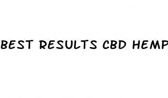 best results cbd hemp products most potent