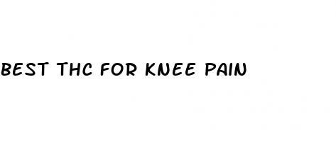 best thc for knee pain