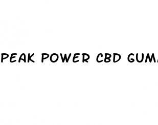 peak power cbd gummies