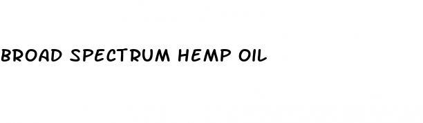 broad spectrum hemp oil