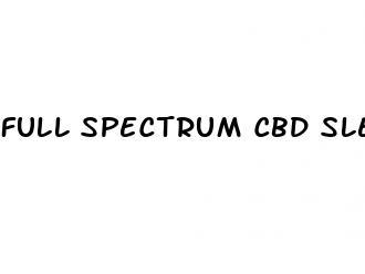 full spectrum cbd sleep