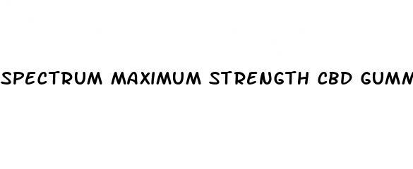 spectrum maximum strength cbd gummies 300mg