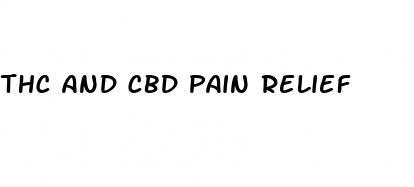 thc and cbd pain relief