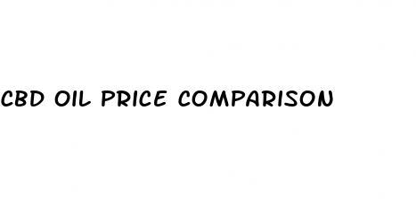 cbd oil price comparison