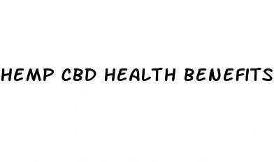 hemp cbd health benefits