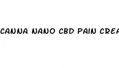 canna nano cbd pain cream